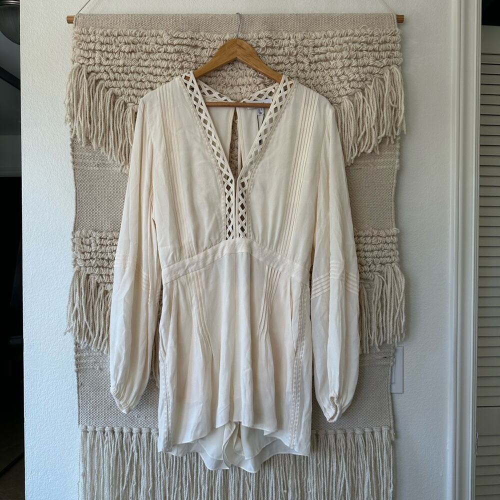 NWT: Reiss Rachelle Lattice Playsuit